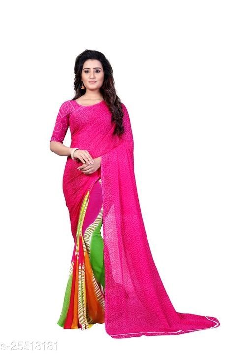 Aagyeyi Drishya Sarees

Saree Fabric: Georgette
Blouse: Running Blouse
Blouse Fabric: Georgette
Patt uploaded by Rekha fashion on 6/8/2021
