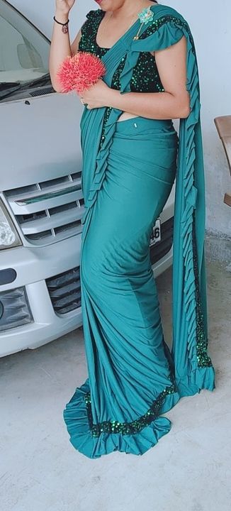 Post image Beautiful frill Saree
Cod available
Easy Returns Available In Case Of Any Issue