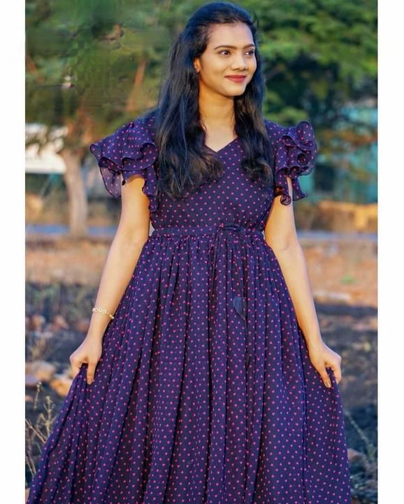 Post image For Book Order whatsapp@9852522211
Price:599+ship

We would love to go floral all the time like you! This floral printed georgotee maxi dress is uniquely designed with ruffled sleeves. It is giving perfect stylish look for this season.

Size :- M-L-Xl-XXL

Length:-  50”

Price:-  599+ship/-
Booking Compalsary

Ready to ship 🚢