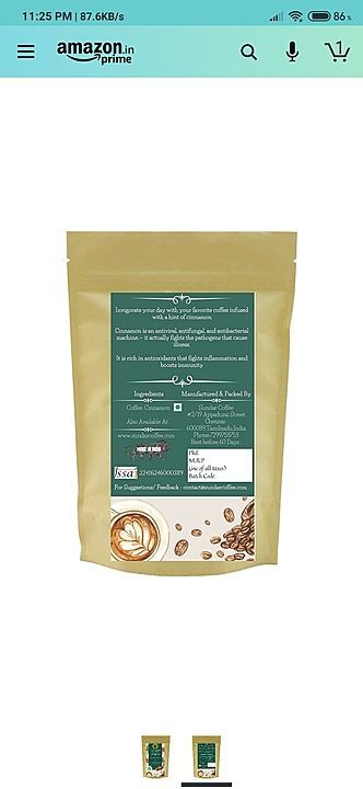 Cinnamon coffee uploaded by Sundar Coffee on 8/11/2020