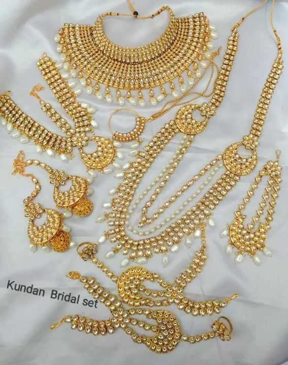 Kundan bridal.set
2200+$(150) uploaded by Naari Collection on 6/9/2021