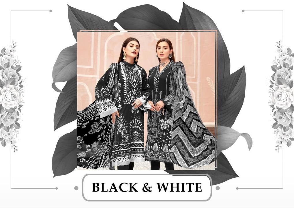 BLACK & WHITE KARACHI COTTON uploaded by Kavya textile on 6/9/2021