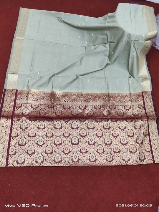 BANARASI KATAAN SILK CONTRASS SAREE uploaded by ZUBAIDA SAREES on 6/9/2021