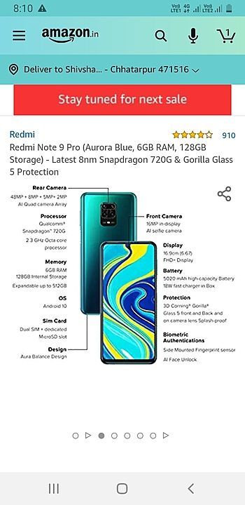 Redmi not 9 promax uploaded by business on 8/12/2020