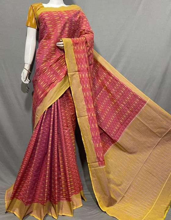 Ikat cotton sarees uploaded by Radha krishna ikkath on 6/9/2021