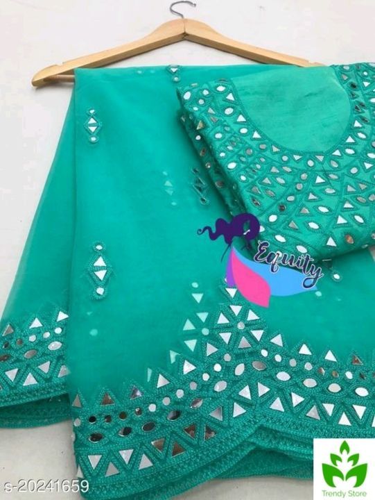 Post image Lastest grand mirror cut work border design available with blouse mirror work available

If you are interested msg me for details
My whtsup no 9550451717
