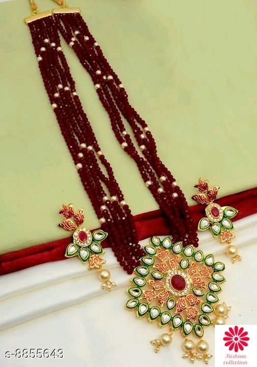 Beautiful necklace set uploaded by business on 6/9/2021
