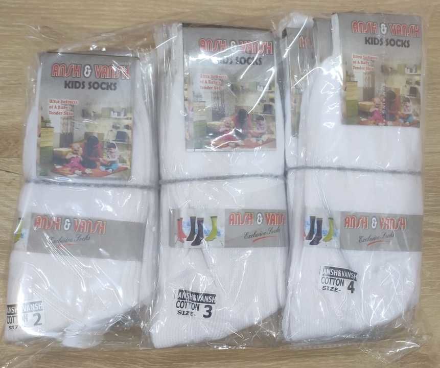 White School dress socks  uploaded by ShopAge Online Services Pvt Ltd on 6/9/2021