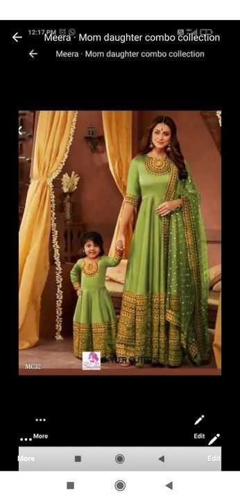 Post image I want 1 Pieces of This mom daughter combo dress exact same piece. Want withen 1700/- please contact me if available.
Below is the sample image of what I want.