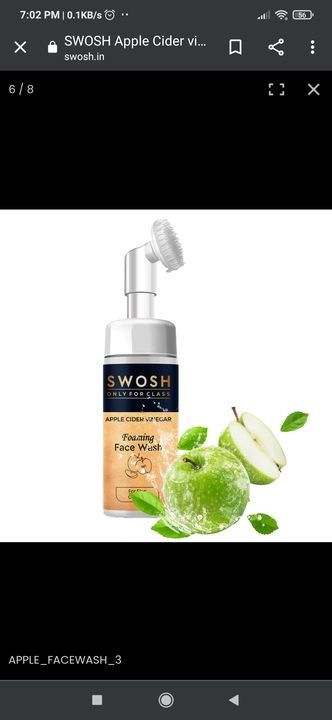 Apple Extract foaming face wash uploaded by business on 6/9/2021