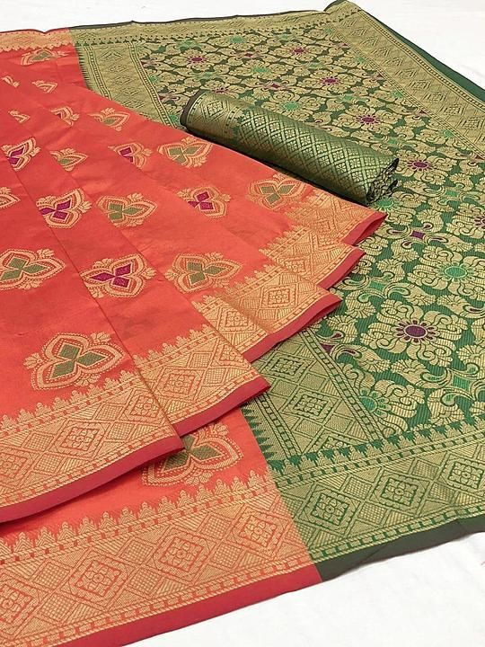 Post image *💎NEW LAUNCHING 💎*

CATLOGUE : *PATOLA*

*RATE : ₹ 949/- ONLY*

FABRIC: *Soft Banarasi silk patola saree with rich zari  contrast pallu and brocade blouse piece* 
 
BLOUSE :-  *CONTRAS WEAVING BLOUSE*



😍 *We Always Trust in Quality*

*💯Assured Quality💯*