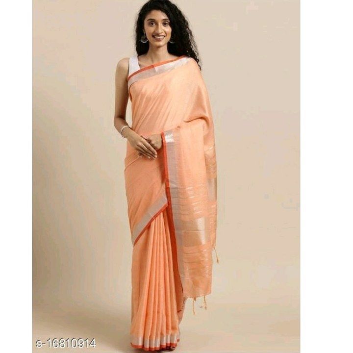Post image Linen by linen saree
Saree length -5.5 meter
Blouse-1meter
Price-1200/-
Shipping free