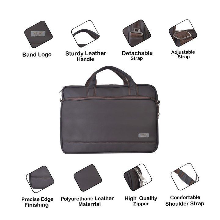 Hand laptop leather bags uploaded by business on 6/9/2021