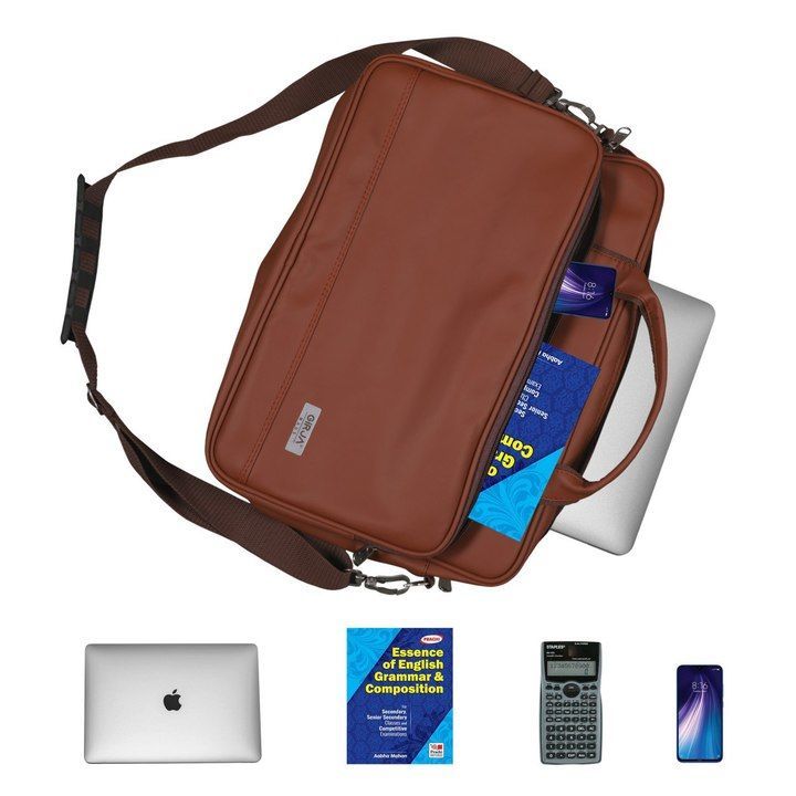 Hand laptop leather bags uploaded by Omkar Enterprise on 6/9/2021