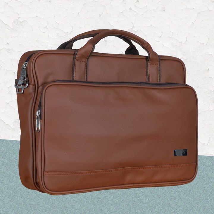 Hand laptop leather bags uploaded by Omkar Enterprise on 6/9/2021