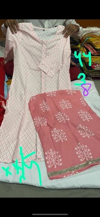Kurti with pant with dupatta uploaded by Vaikuntha Creations on 6/9/2021