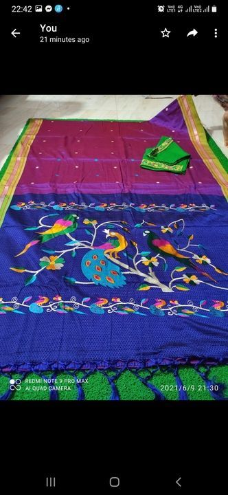 Khan saree stiched bp  uploaded by Awesome collection on 6/9/2021