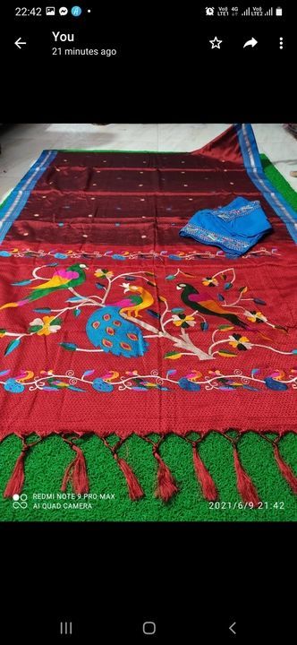 Khan saree stiched bp  uploaded by business on 6/9/2021