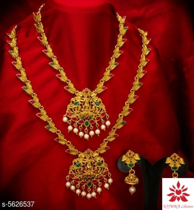 Woman Temple Jewellery E uploaded by Ujjwala Collection  on 6/10/2021