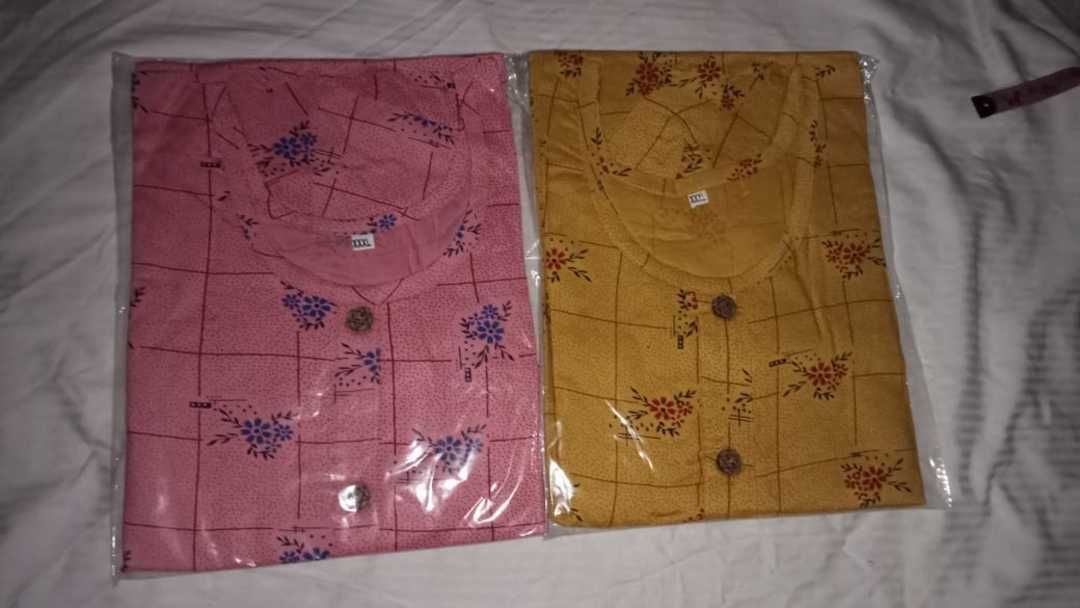 Printed reyon kurti 
Size 46
Price 160 set.wise shipping
COD not available uploaded by Pooja's store on 6/10/2021