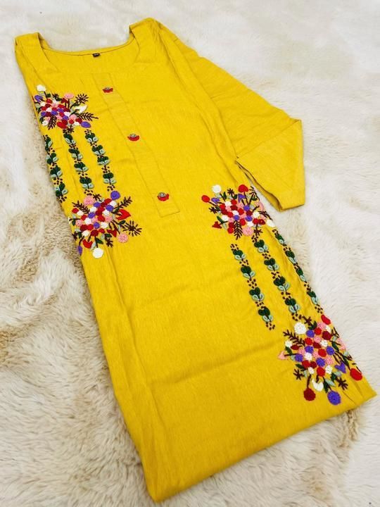 Cotton handwork kurti uploaded by business on 6/10/2021
