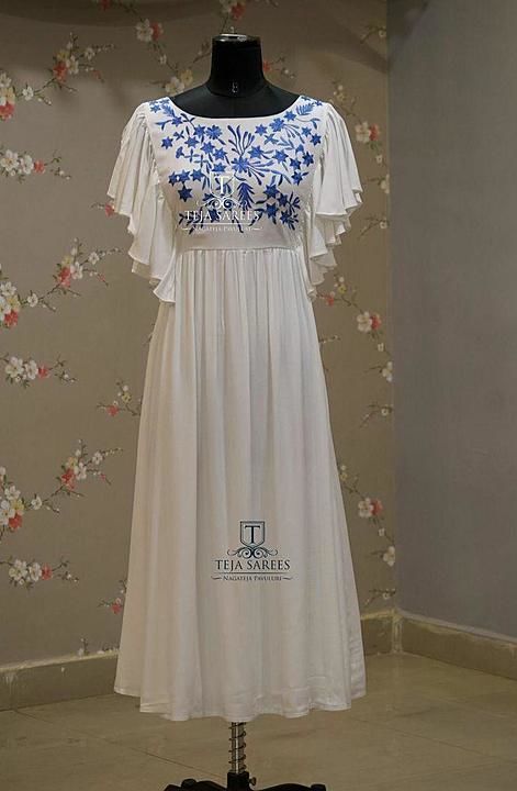 Beautofull embroidery work gown... uploaded by SOUQ AL ARAB on 5/25/2020
