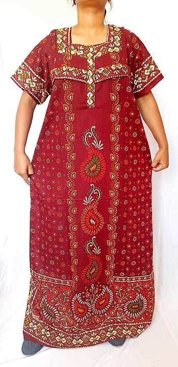 Cotton printed gown... uploaded by business on 5/25/2020