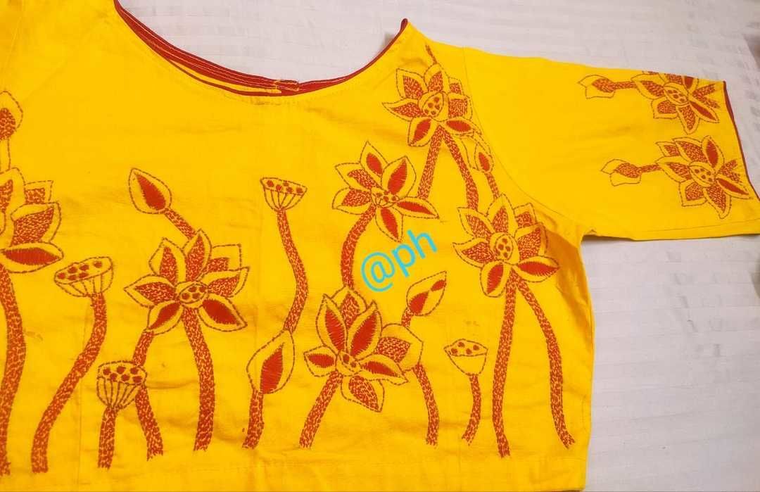 Poplin blouse uploaded by Anshuk Saree on 6/10/2021
