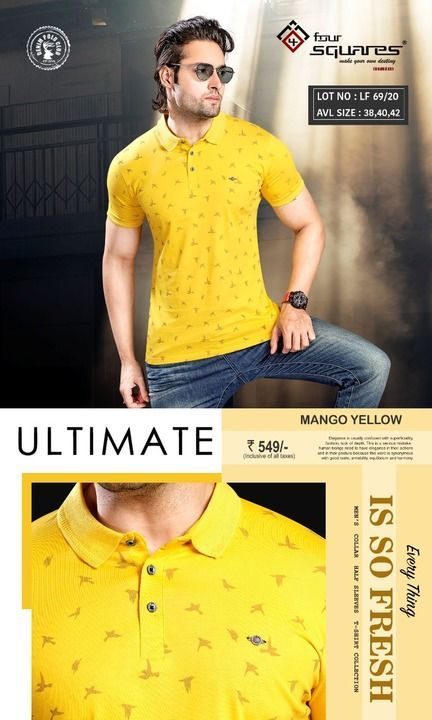 Post image COLLER T-SHIRT
HALF SLEEVE
BRAND: FORE SQUARE
SIZE: M,L,XL,XXL
PRICE: 450+SHIPPING.