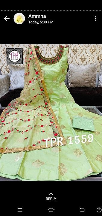 Silk embrade gown  uploaded by GARV kalyan fancy hub  on 8/12/2020