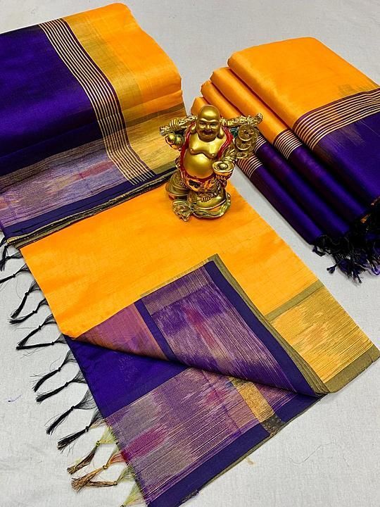 🍁 *HIGHLY DEMANDED EYE-CATCHING TRIPURA SILK SAREES* 🍁

🍁 *PURE HANDLOOM TRIPURA SILK SAREES WITH uploaded by business on 8/12/2020