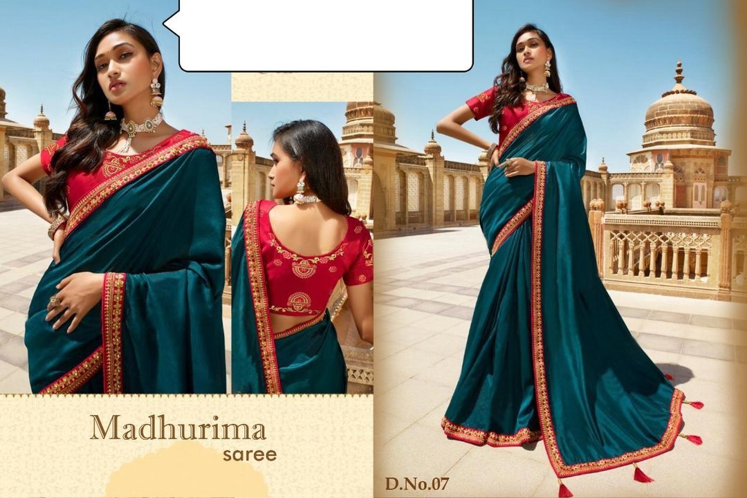 Post image MADHURIMA SAREE  Online payment only
÷÷÷÷÷÷÷÷÷÷÷÷÷
*- Colour - 7
* SAREE:-(5.5 MTR)
*FABRIC :- vichitra
*Less embroidery work 
* BLOUSE:- (.80  MTR)g
     ( Bangalori silk)
* Embroidery work 
*price- 750( Free shipping for Gujarat) 


***Shipping extra  for other States