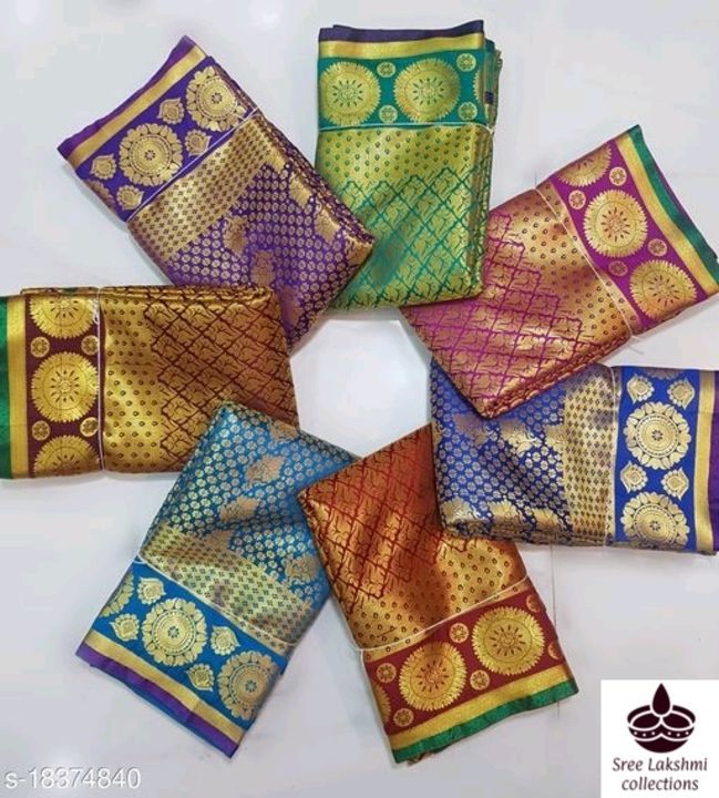 Banita Refined Sarees

Saree Fabric: Kanjeevaram Silk
Blouse: Separate Blouse Piece
Blouse Fabric: B uploaded by Sri Lakshmi Sarees  on 6/11/2021