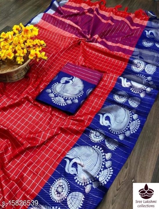 Trendy Voguish Sarees

Saree Fabric: Cotton Silk
Blouse: Running Blouse
Blouse Fabric: Cotton Silk
M uploaded by business on 6/11/2021