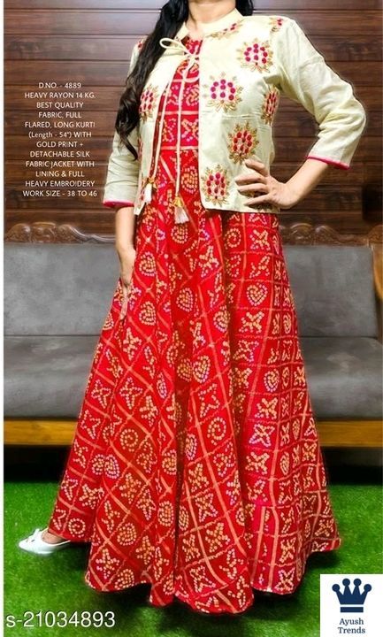 Alisha Drishya Women Kurta Sets
Kurta Fabric: Rayon uploaded by business on 6/11/2021
