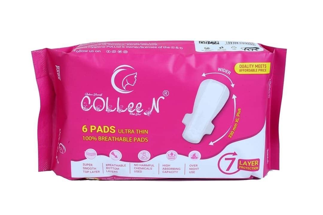 Colleen breathable ultra thin sanitary napkins over night use 330mm XL+ uploaded by Colleen premium napkins ( REETTA HYGIENE PVT LTD) on 6/11/2021