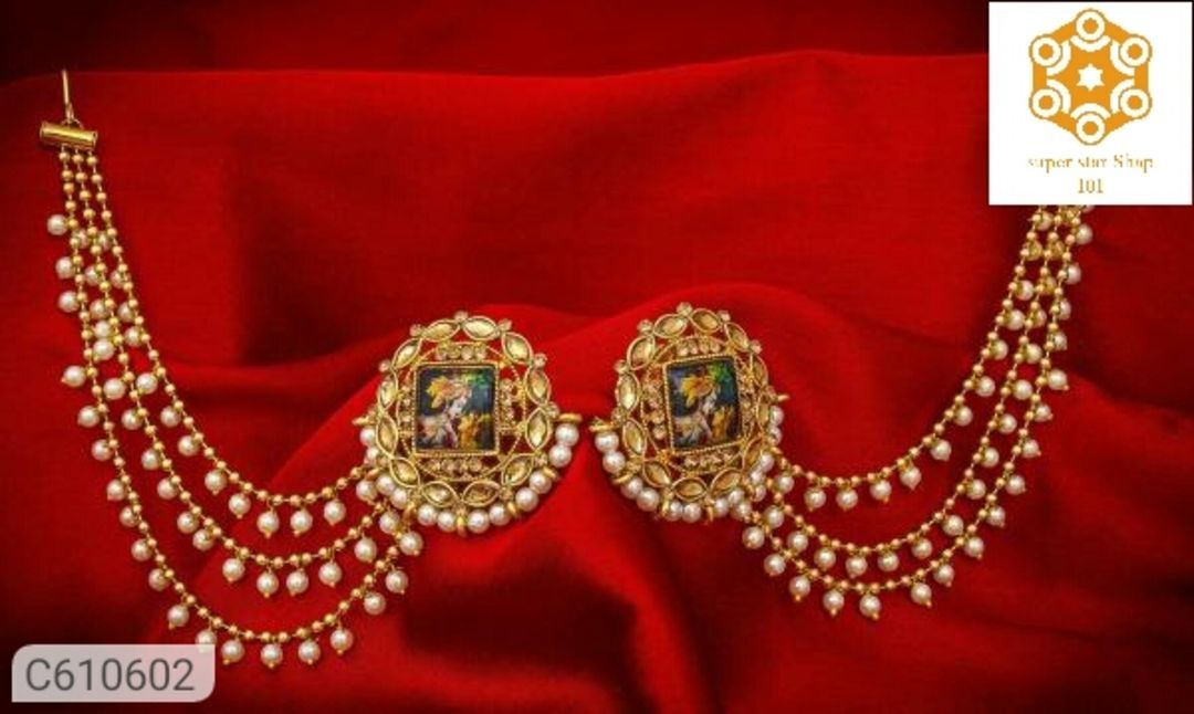 *Catalog Name:* Traditional Gold Plated Earrings
⚡⚡ Quantity: Only 5 units available uploaded by Super star Shap 101 on 6/11/2021