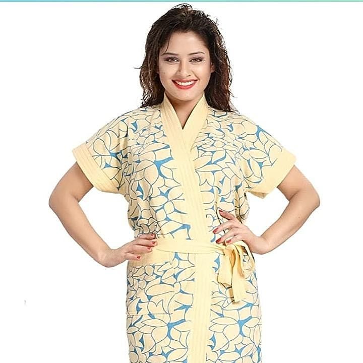 Bathgown printed  uploaded by business on 8/12/2020