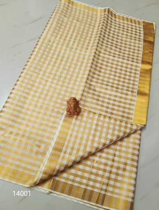 Kerala multiple jari cotton kasavu sarees uploaded by Mps Silks Sarees  on 6/11/2021