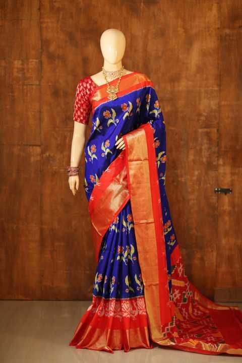 ikkat silk saree uploaded by business on 6/12/2021