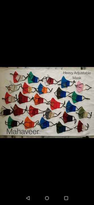 Heavy Adjustable Mask uploaded by Mahaveer fabrics on 6/12/2021