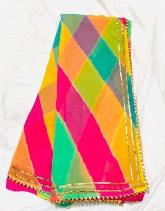Traditional Lahariya Saree 

GEORGETTE fabric 
Lehriya Hit Designer 
& gottapati uploaded by Weaving Fashion🛍 on 6/12/2021