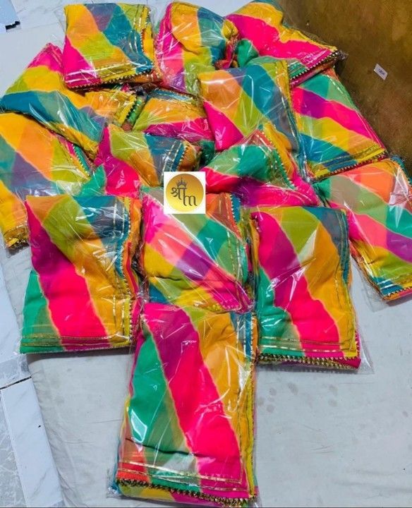 Traditional Lahariya Saree 

GEORGETTE fabric 
Lehriya Hit Designer 
& gottapati uploaded by Weaving Fashion🛍 on 6/12/2021