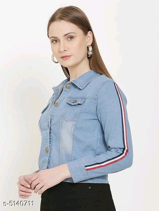 Catalog Name:*Olla Stylish Women's Jackets*
Fabric: Denim
Sleeve Length: Long Sleeves
Pattern: Solid uploaded by Zehras online shop on 8/13/2020