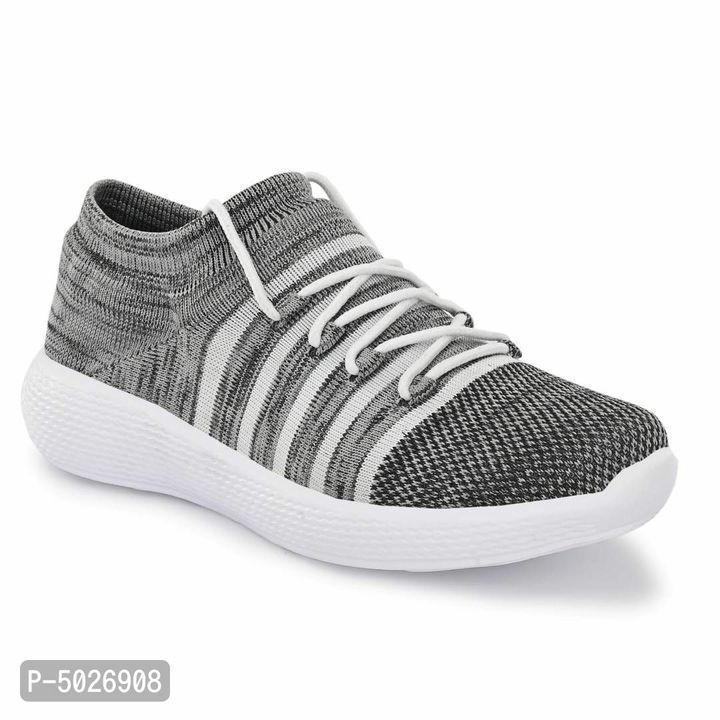 Stylish Mesh Grey Running Shoes For Men uploaded by business on 6/12/2021