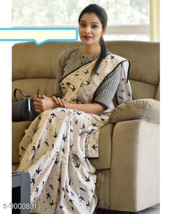 Fancy cotton mulmul Saree  uploaded by business on 6/13/2021