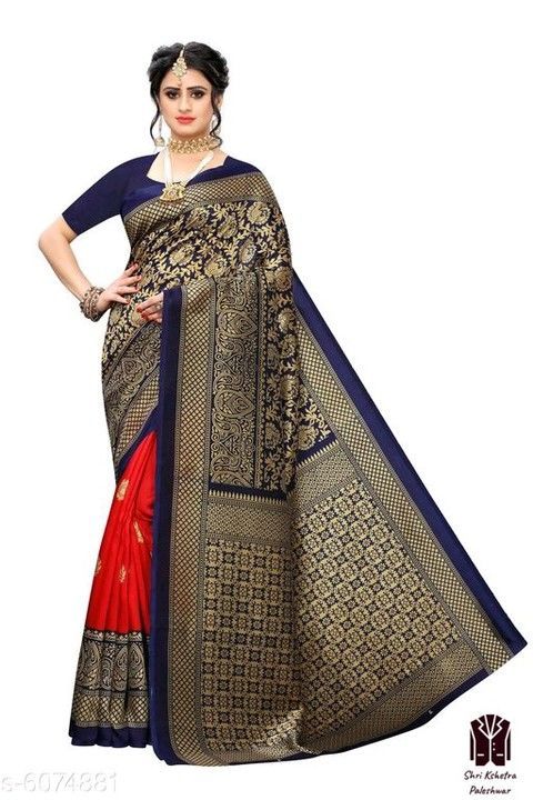 ART silk saree with blouse uploaded by business on 6/13/2021