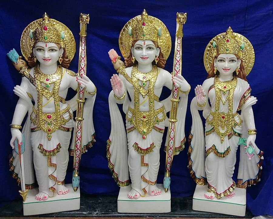 Shree Ram parivar in Makrana marble uploaded by business on 8/13/2020