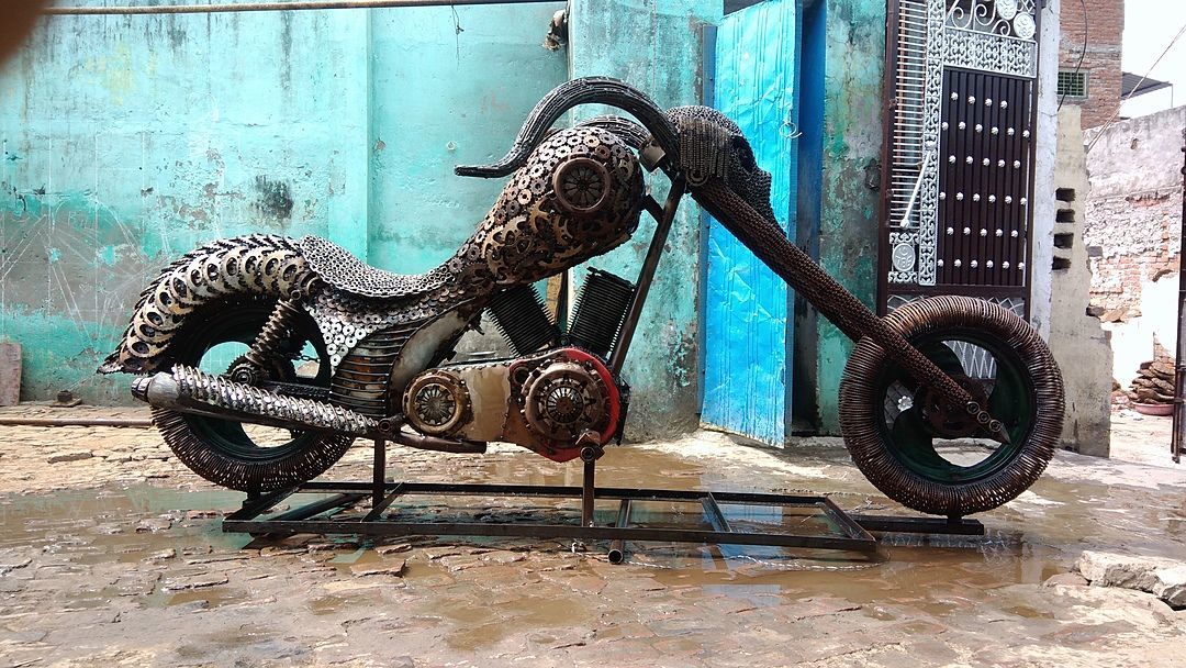 Wild bike sculpture uploaded by Kala village sculpture makers on 8/13/2020