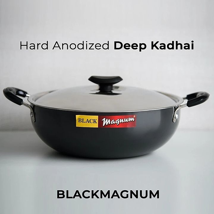 Black magnum hard anodized deep kadai non induction

 uploaded by Wholesale Home India on 8/13/2020
